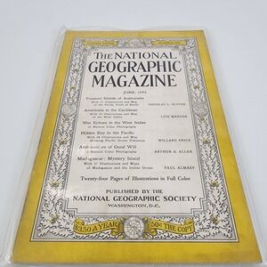 National Geographic Magazine June 1942 No  Insert